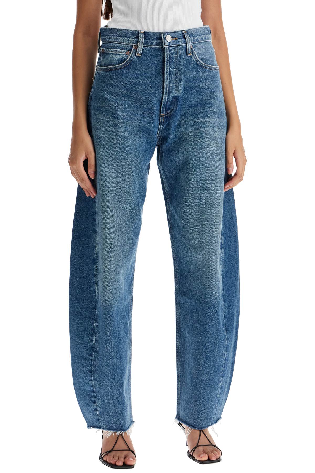 luna curved leg jeans