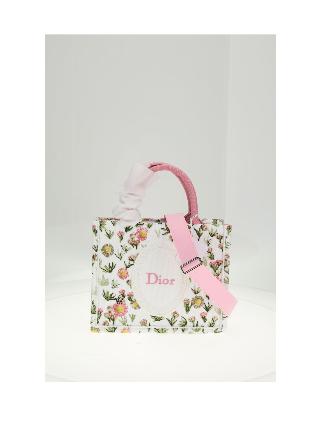 DIOR OS tote fabric embroid