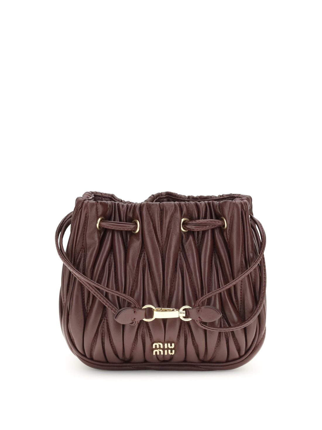 MIU MIU OS matelassé nappa leather pouch