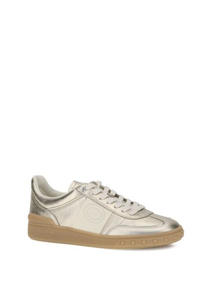 laminated leather upvillage sneakers