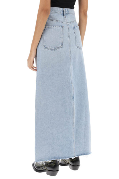 hilla maxi skirt in denim