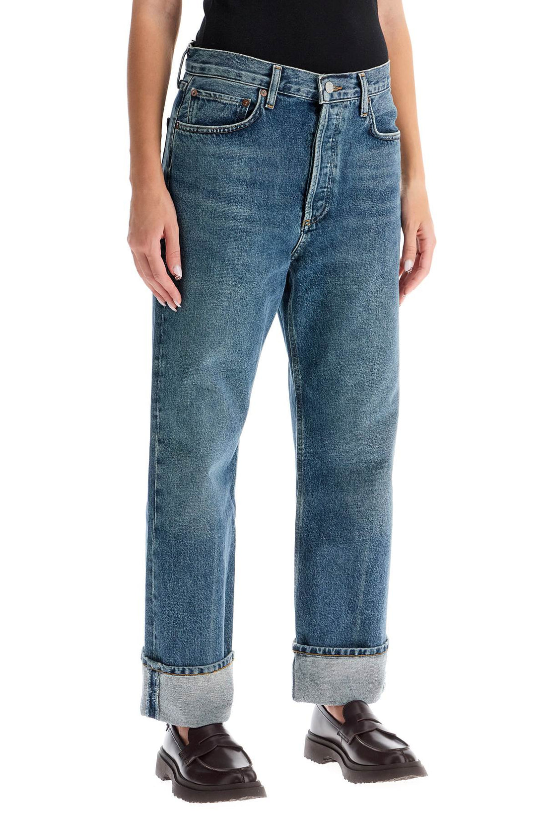 ca straight low-waist jeans by fran