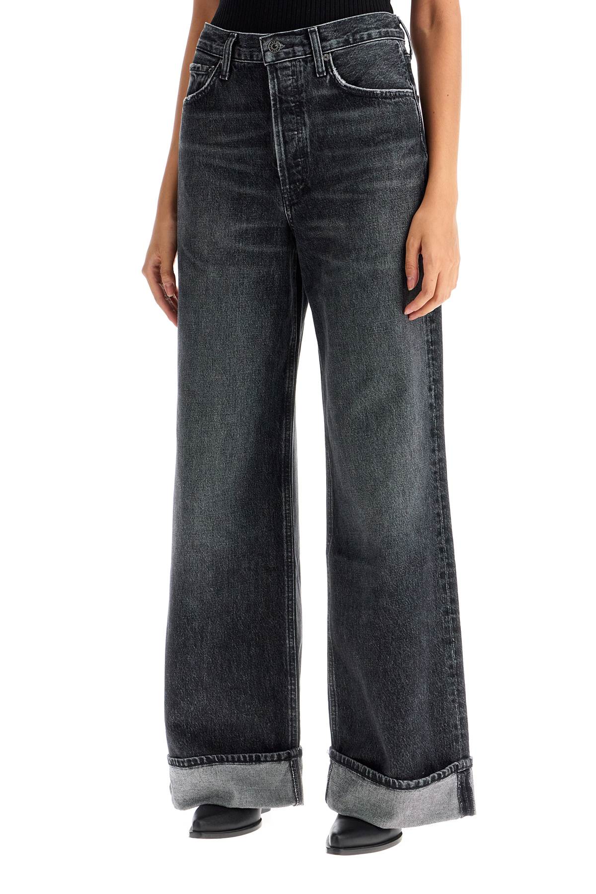 dame wide leg jeans