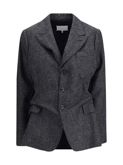 MARGIELA 40 three-button tweed jacket 