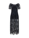 floral lace long dress