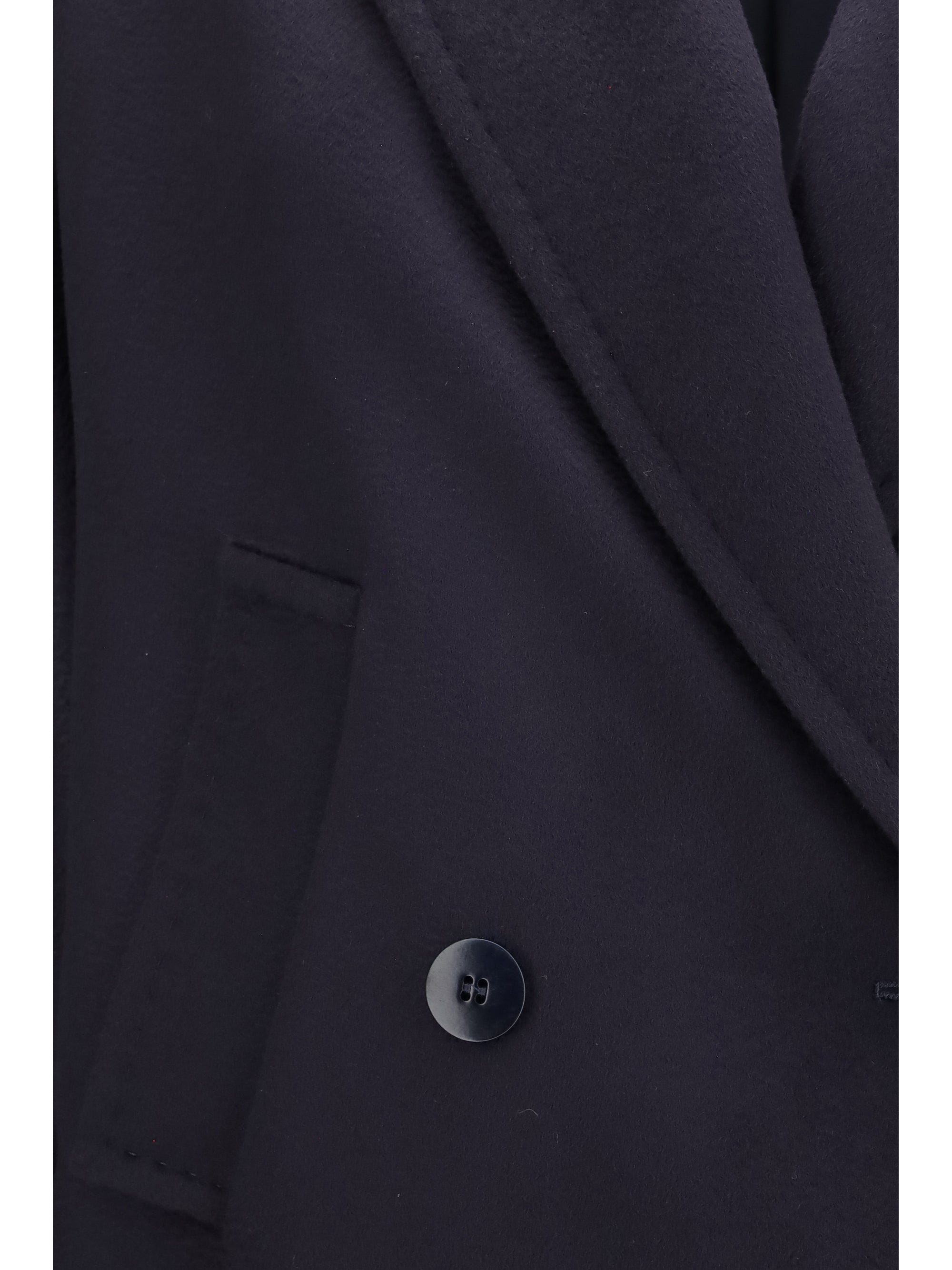 double breasted wool drap coat