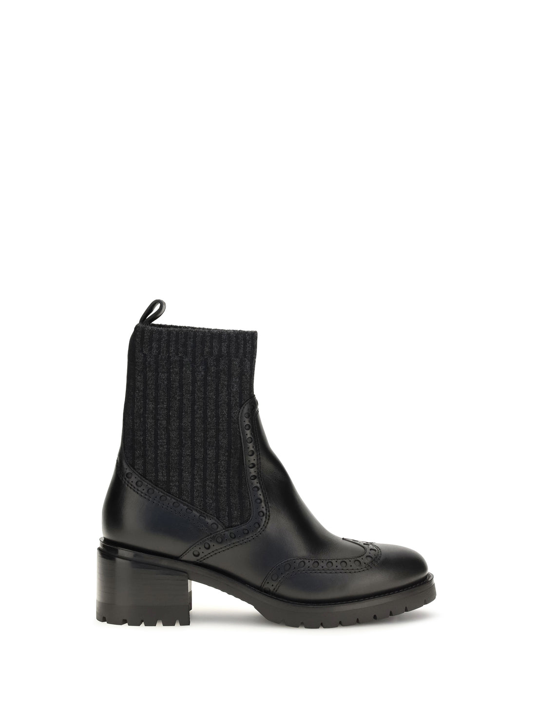 SANTONI 36 ferret leather boots