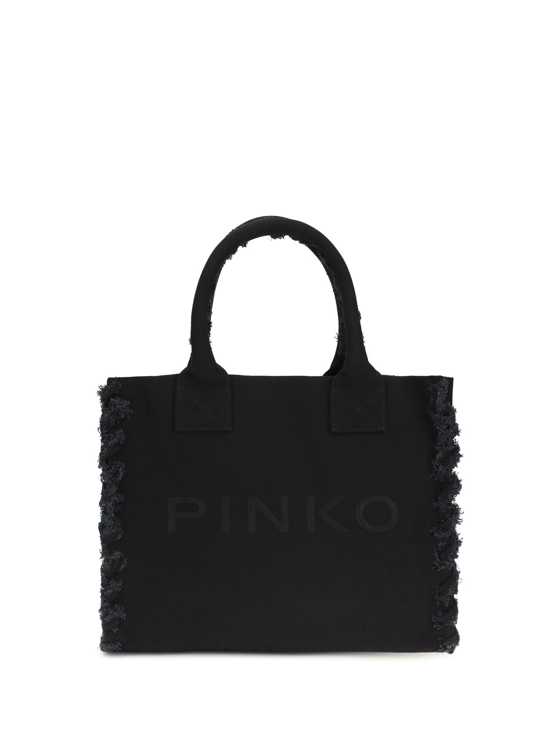 PINKO OS canvas tote bag