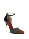 sinead d’orsay kid leather and suede pumps