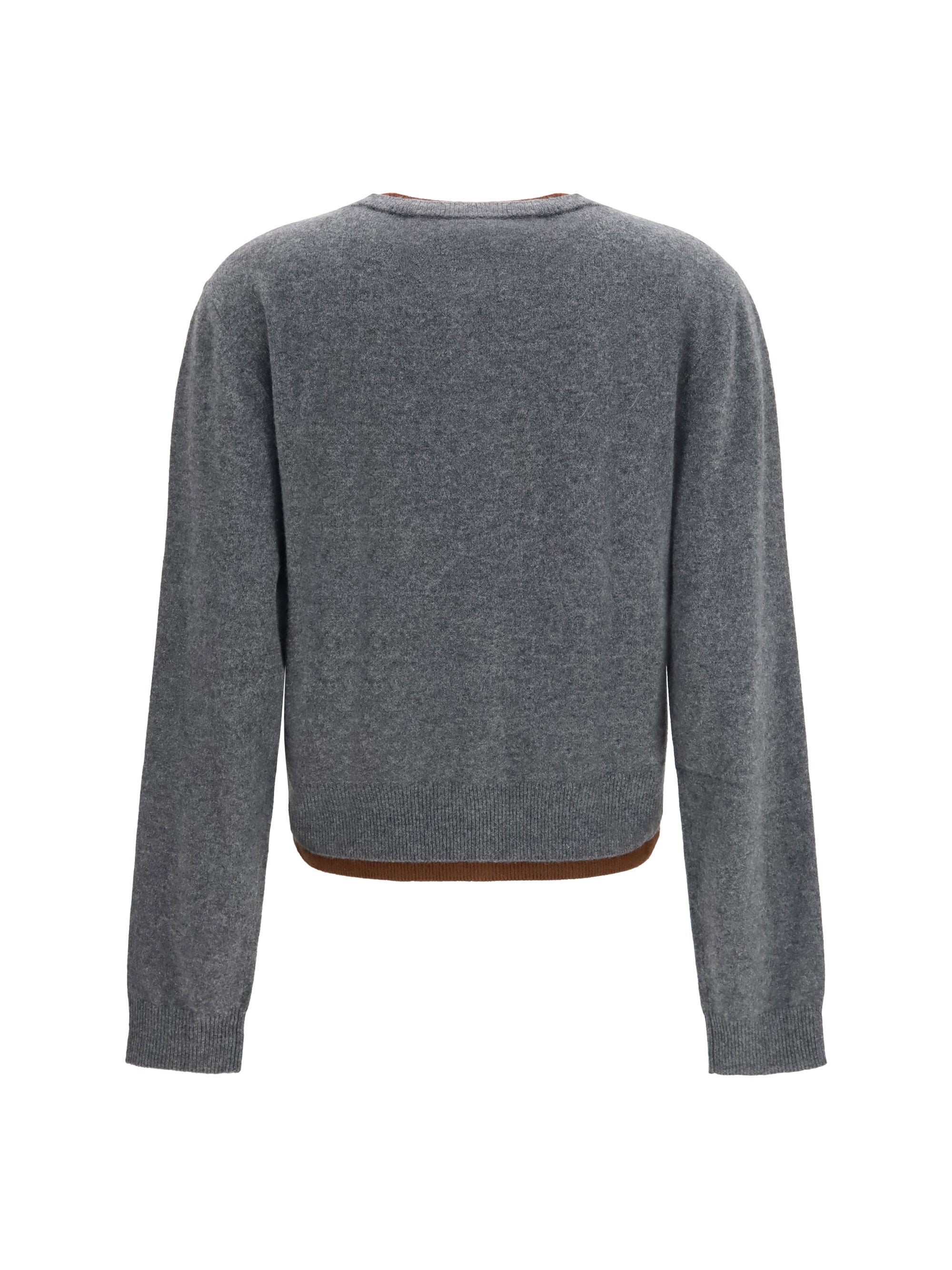layered effect cashmere cardigan