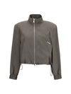 wool-blend bomber
