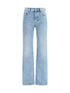 SAINT LAURENT 25 nico low-rise jeans in bahamas denim