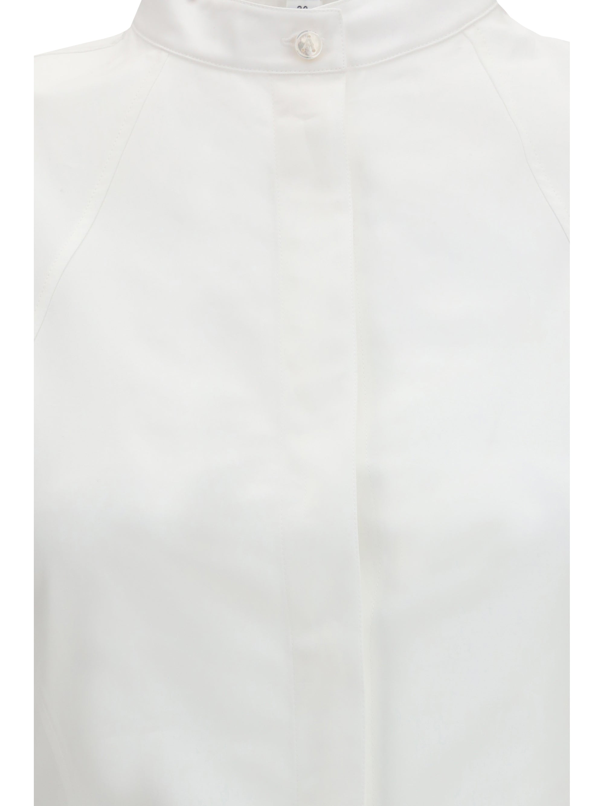 panelled poplin dress