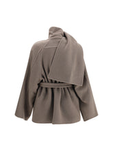 RICK OWENS 38 scarf flight jacket