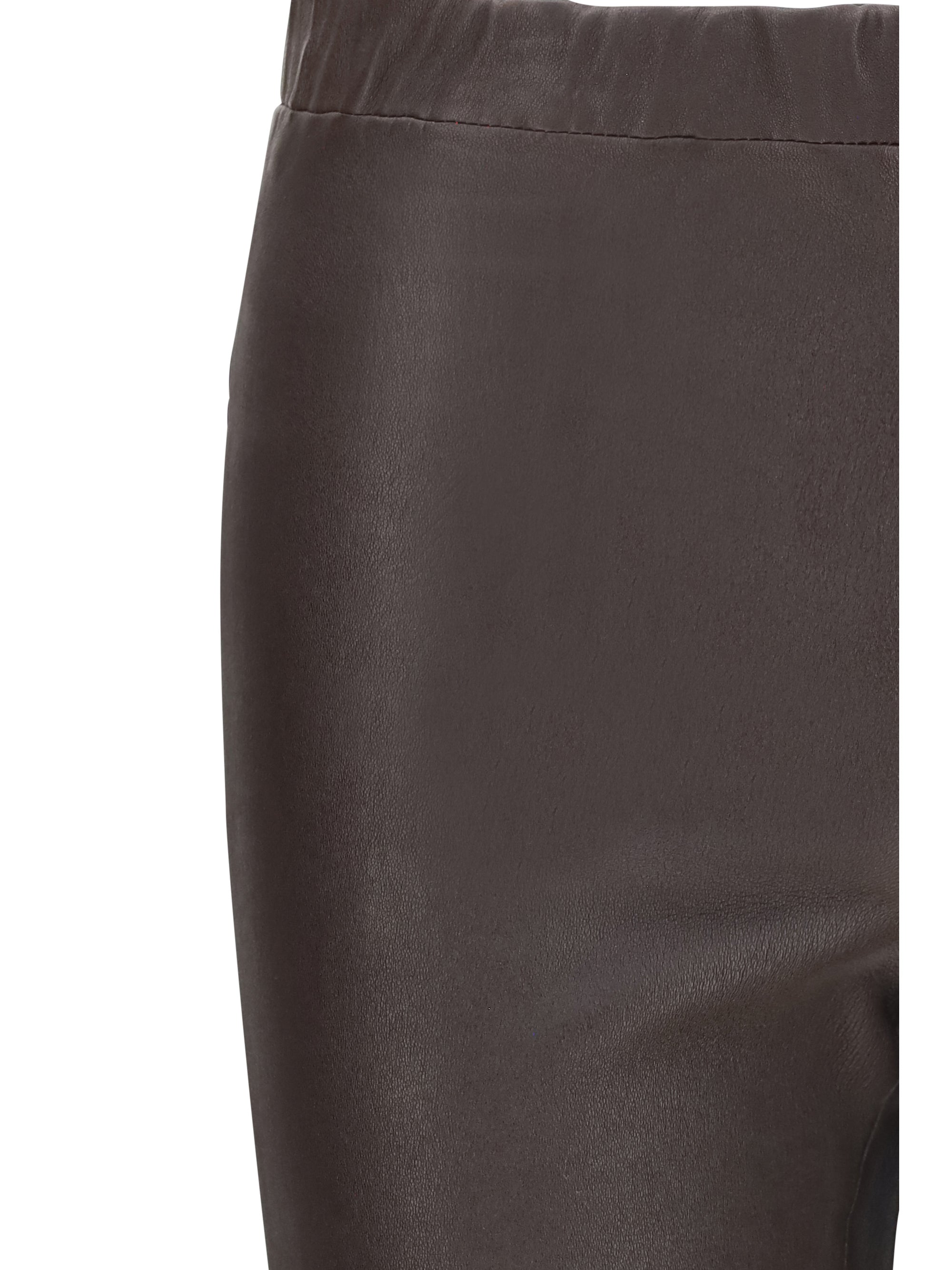roche stretch-leather pants