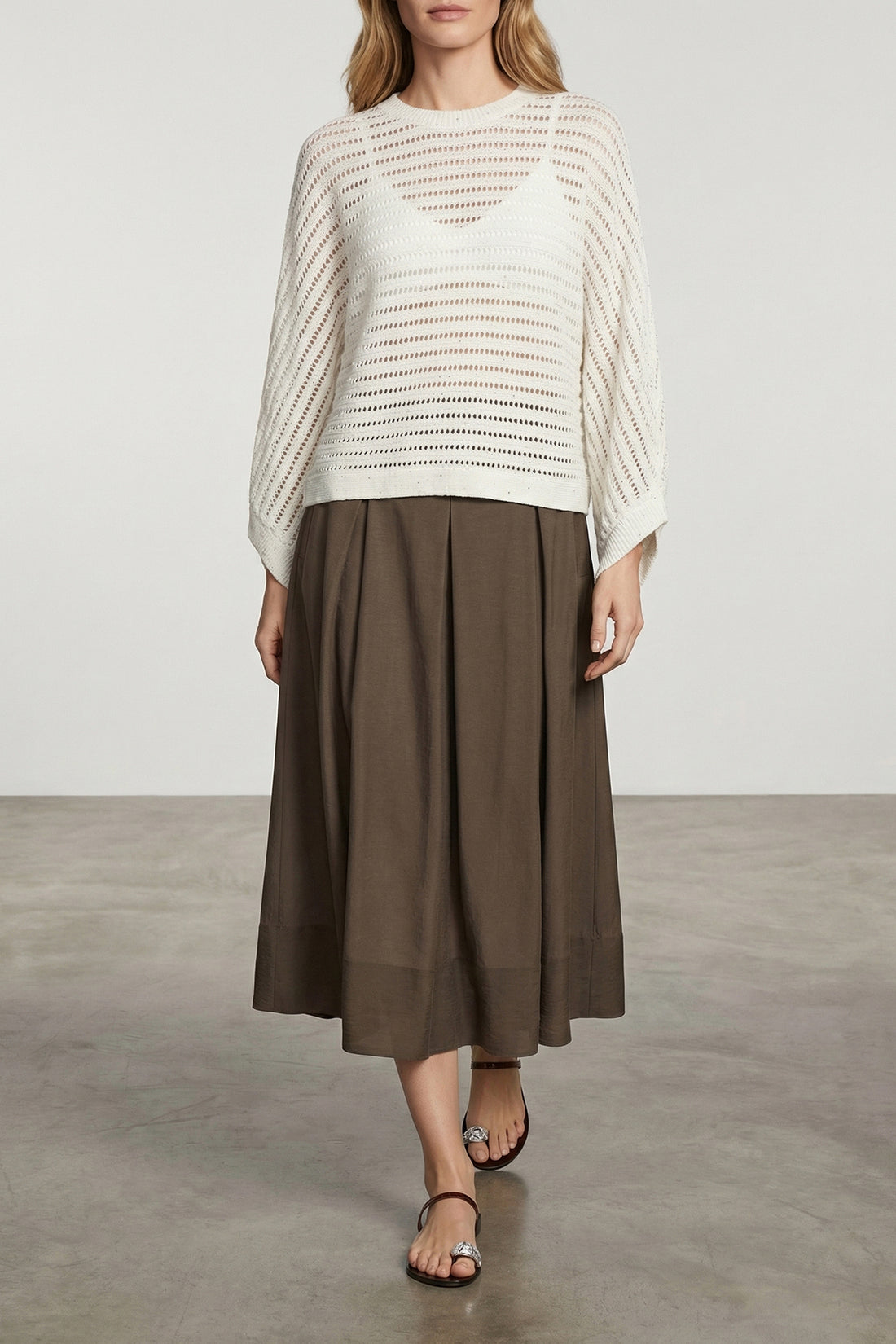 PESERICO 42 tricot florette cotton sweater