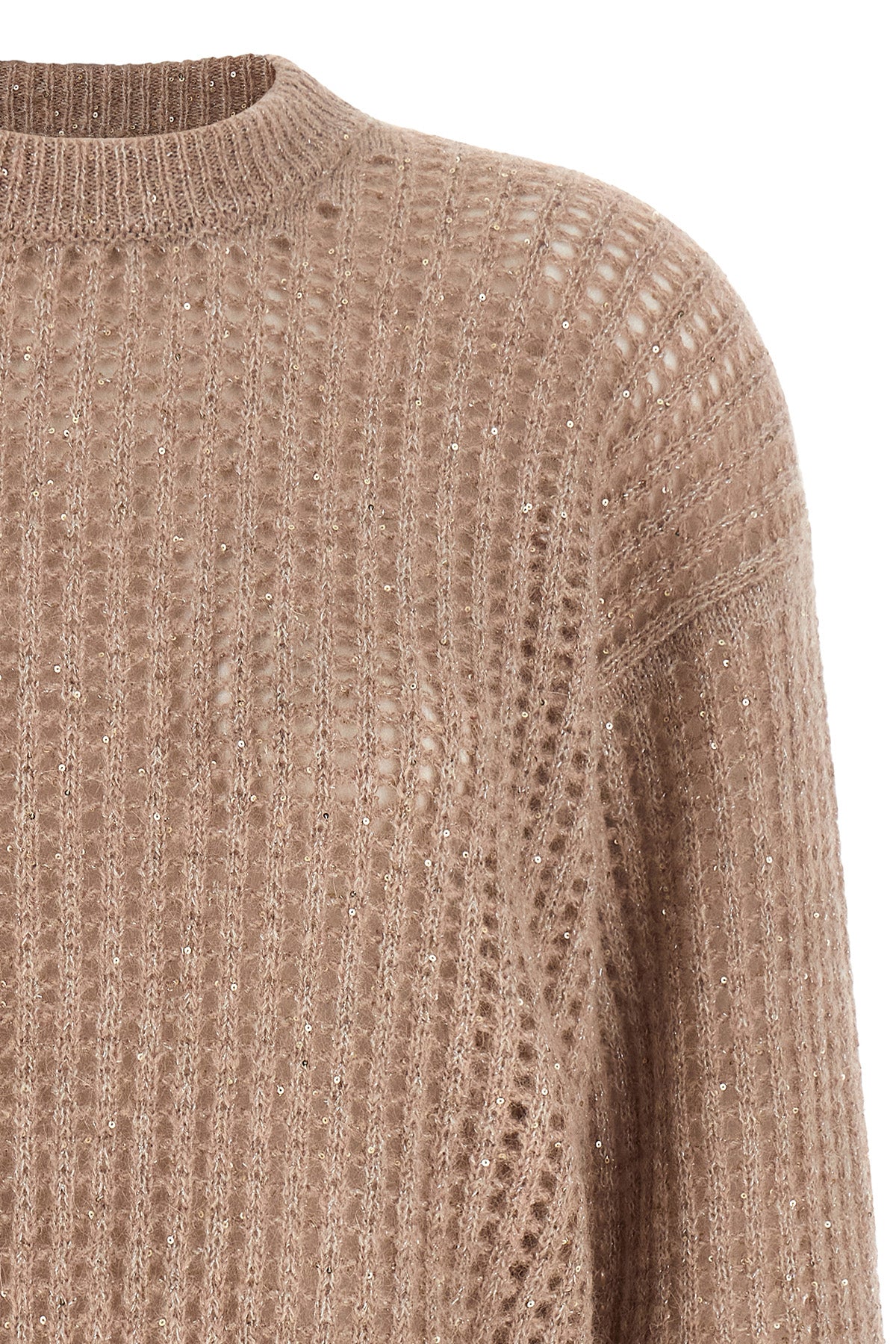 the peserico crew neck sweater redefines the concept of knitwear through a sophi