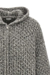 the peserico cardigan in fine alpaca blend is distinguished by a tricot processi