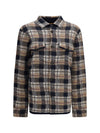 checked cashmere shirt