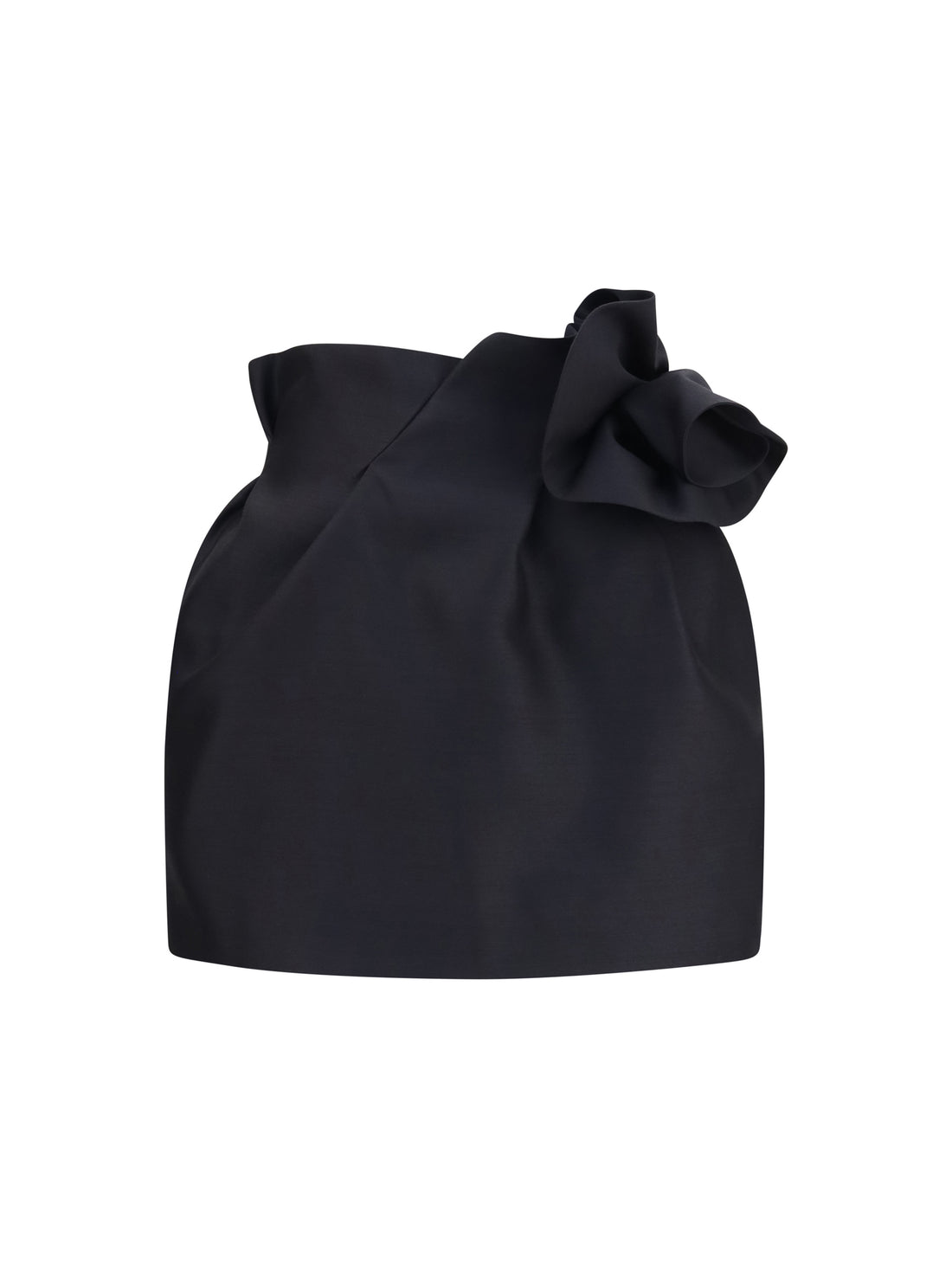 MAGDA BUTRYM 34 wool and silk mini skirt with floral details