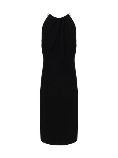 GIVENCHY 36 midi dress with halter neckline