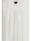 pleated jersey skirt