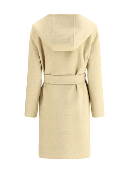 BURBERRY 6 reversible wool robe coat