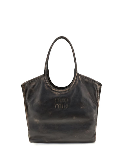 ivy leather tote bag