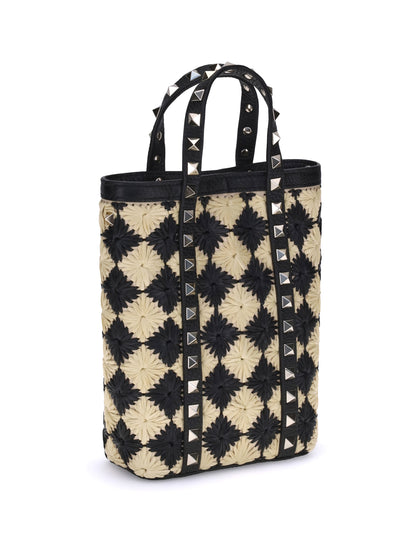 rockstud mini tote bag