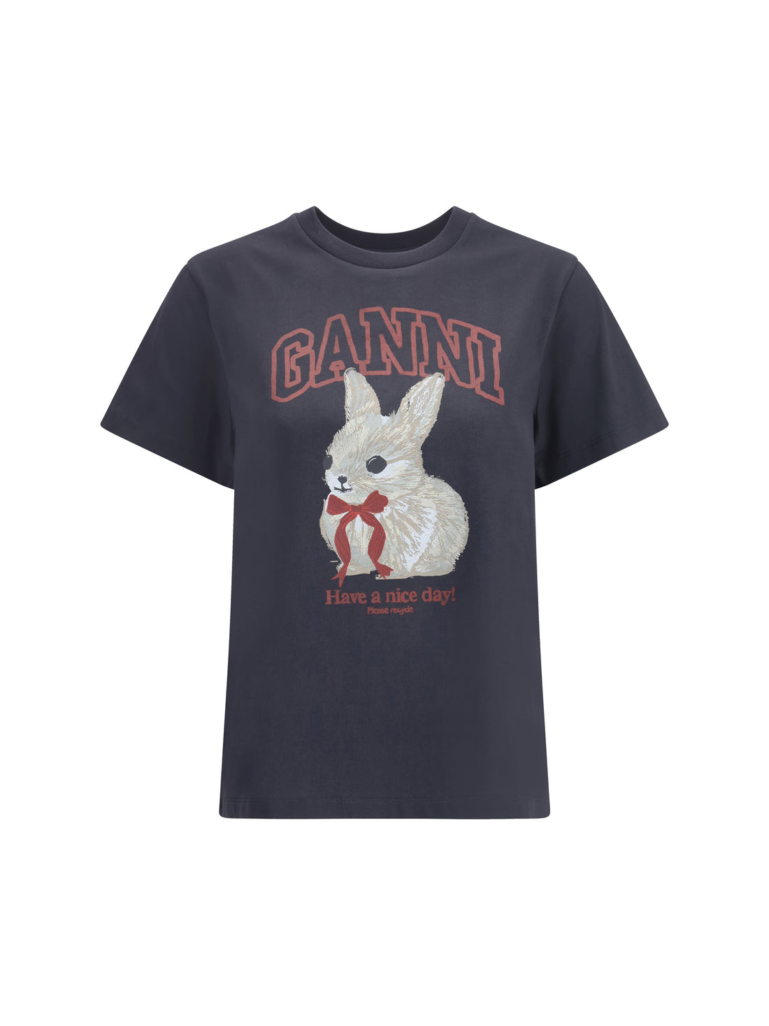 GANNI L bunny t-shirt