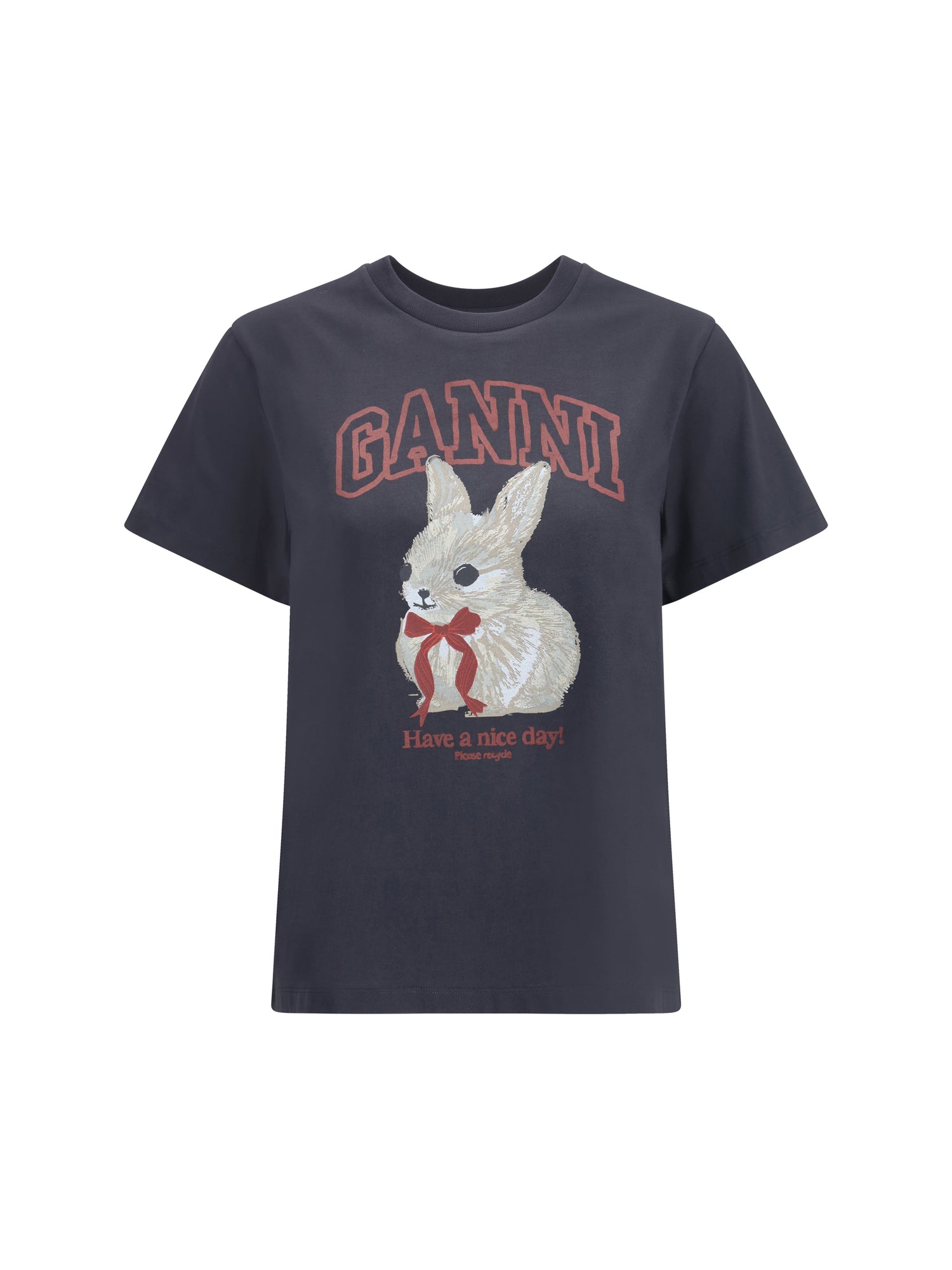 GANNI L bunny t-shirt