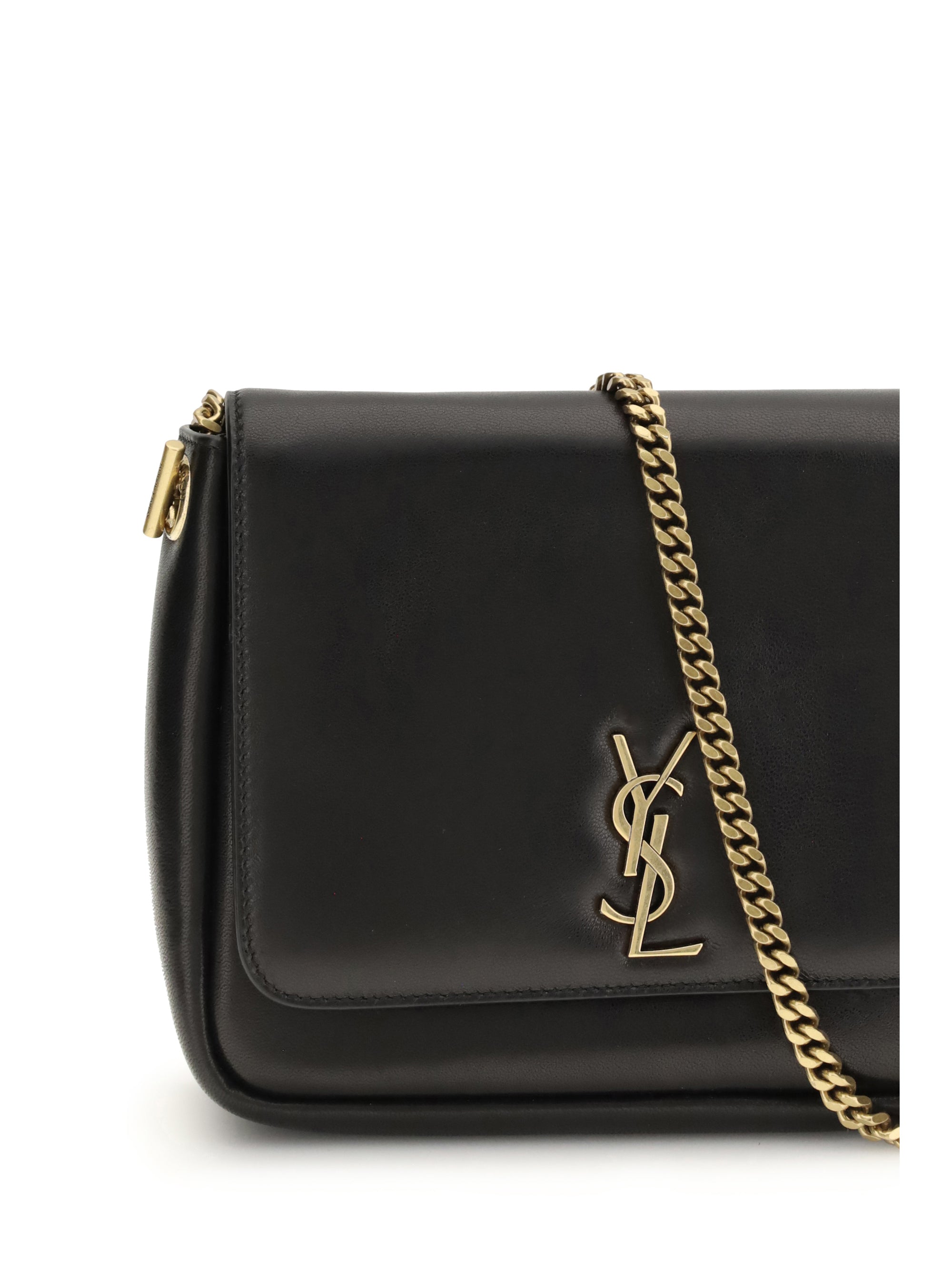 SAINT LAURENT OS leather shoulder bag