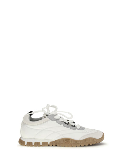 MIU MIU 37 fabric and suede sneakers