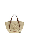 loewe x paula’s ibiza medium eclipse raffia and calfskin handbag
