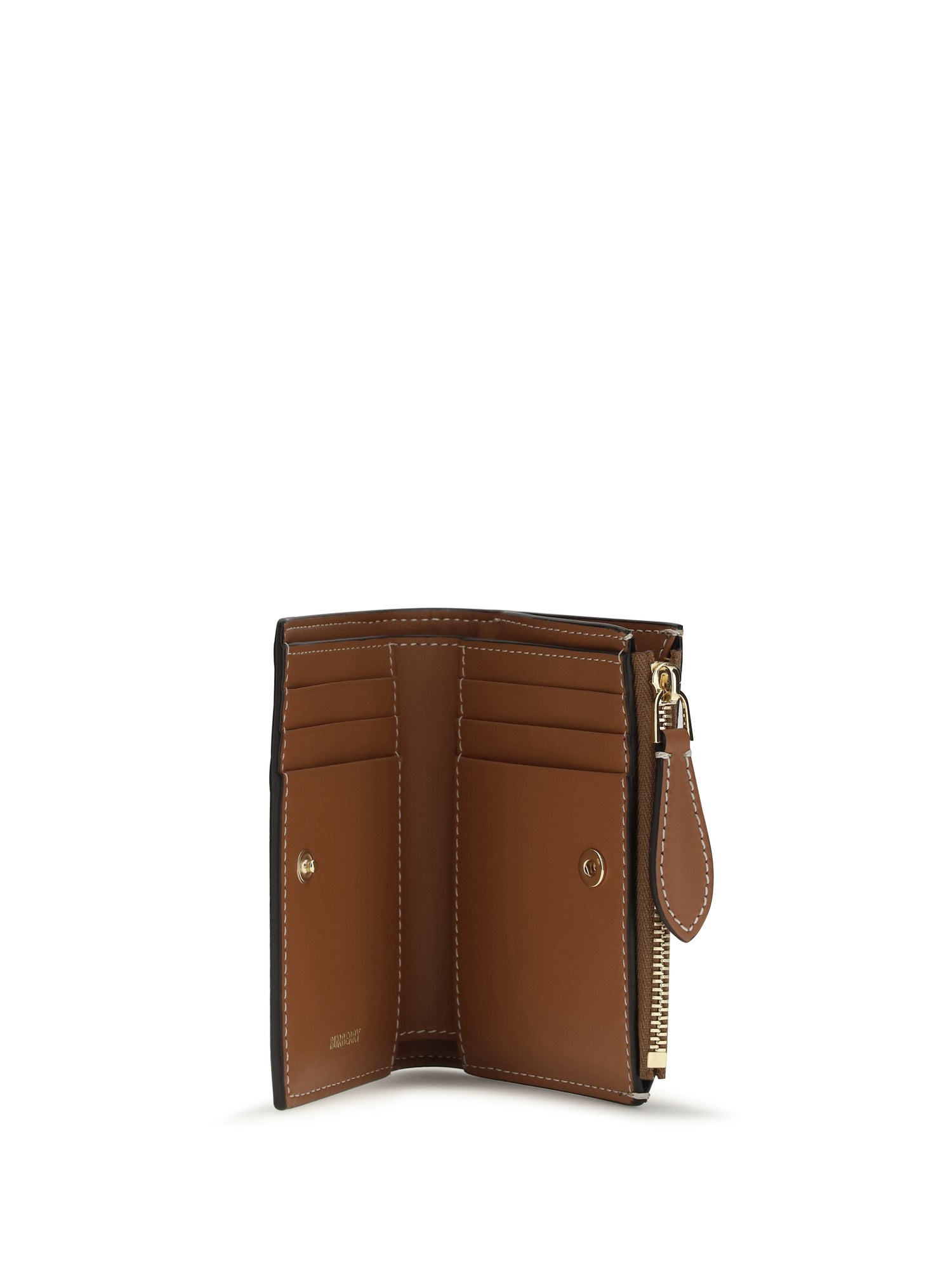 BURBERRY OS check printed canvas wallet 