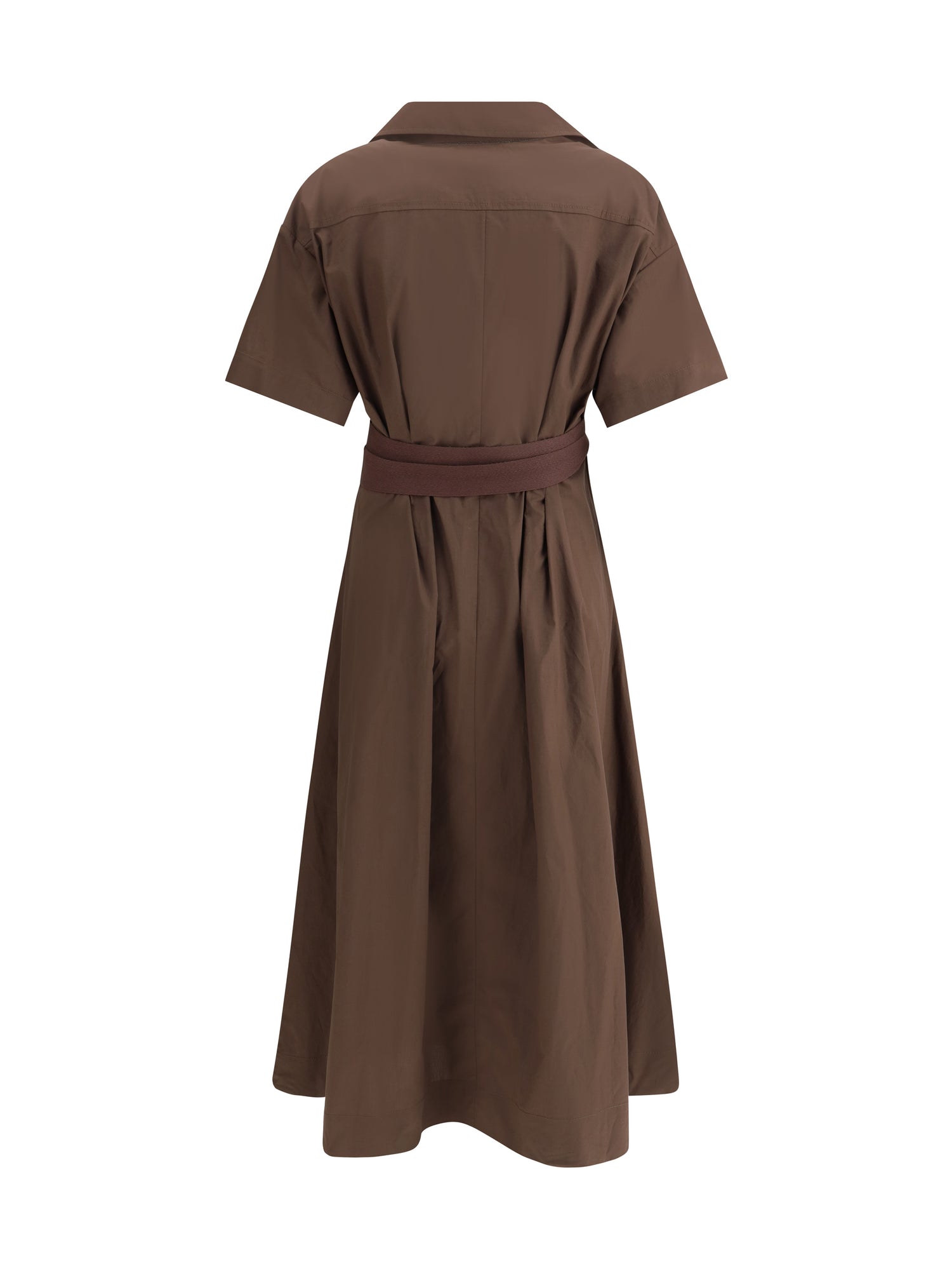 BRUNELLO CUCINELLI M long cotton dress