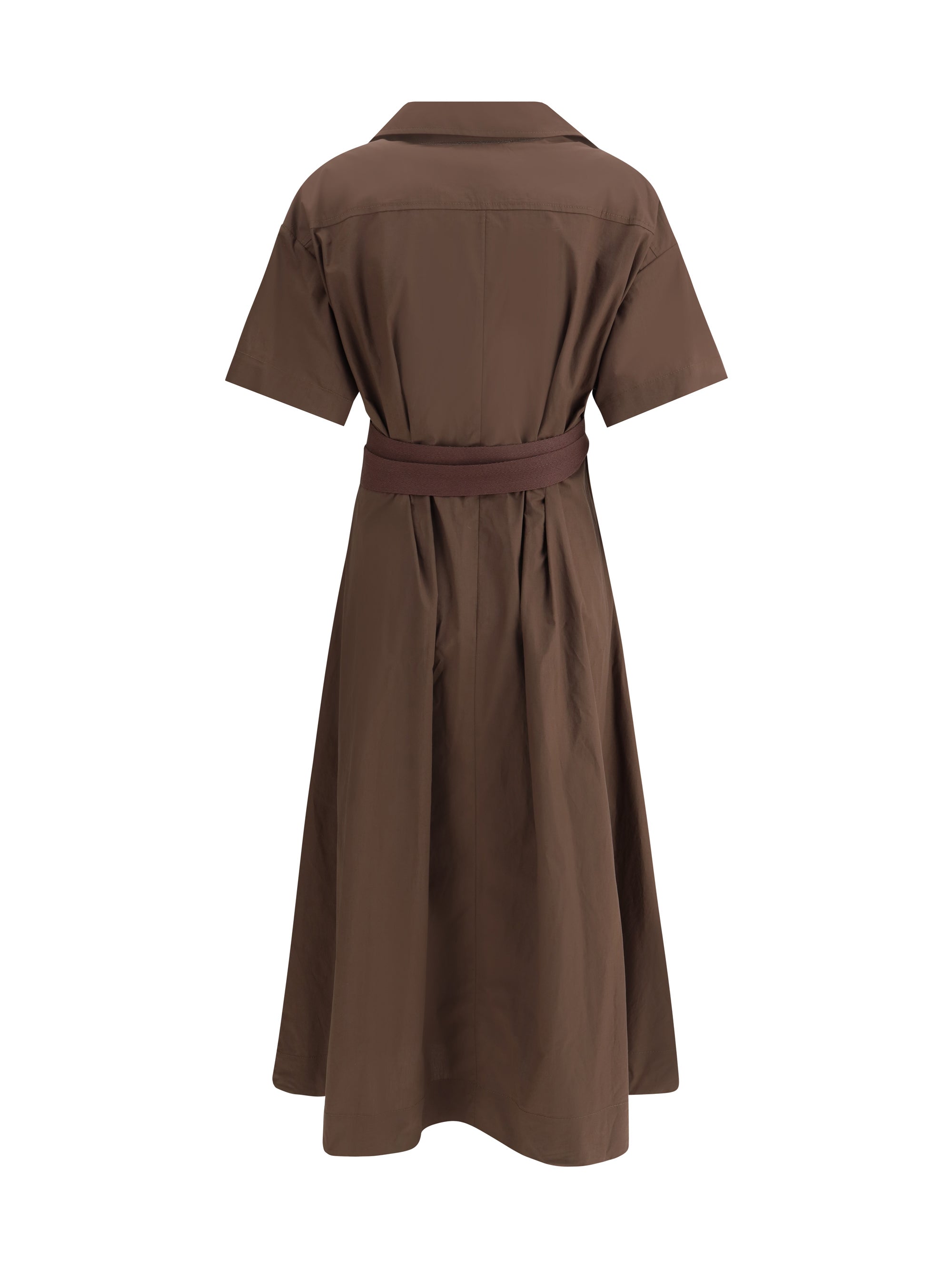 BRUNELLO CUCINELLI M long cotton dress