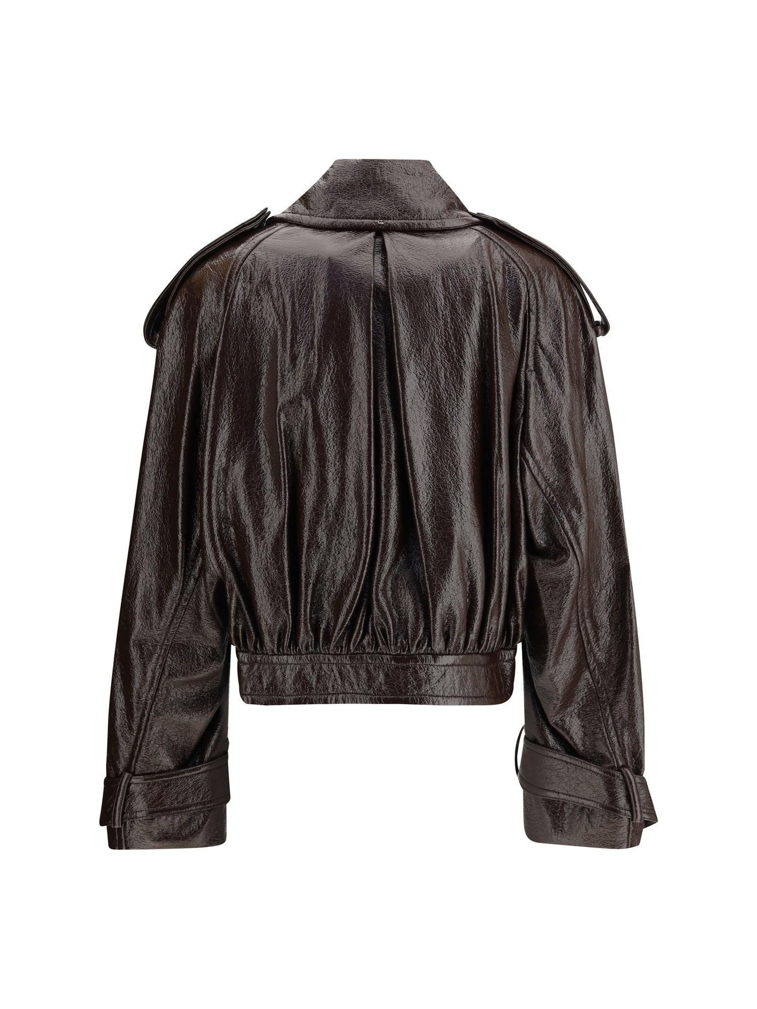 MAX MARA SPORTMAX 40 short hybrid trench coat in coated cotton