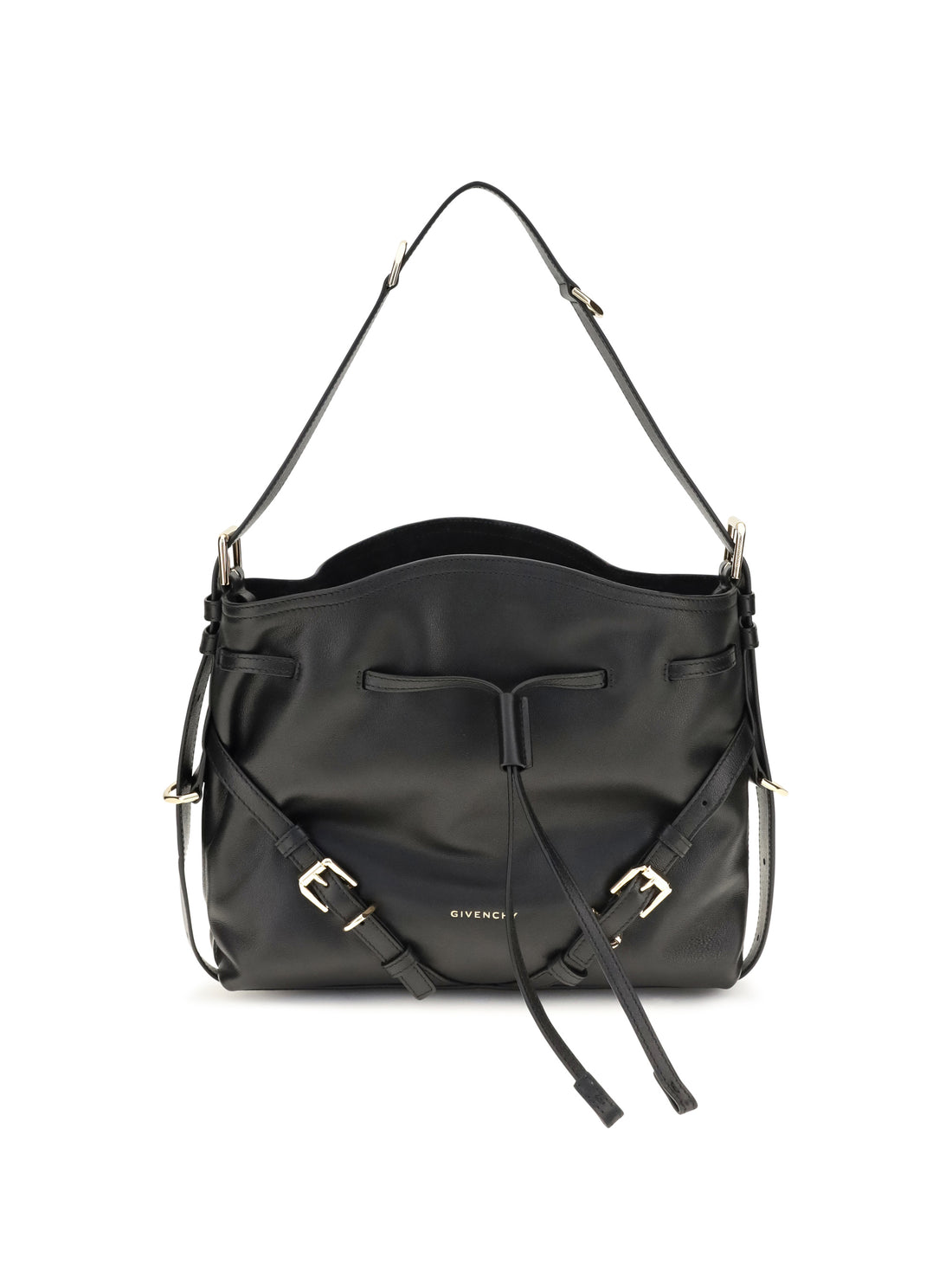 GIVENCHY OS small voyou bucket handbag in glossy leather
