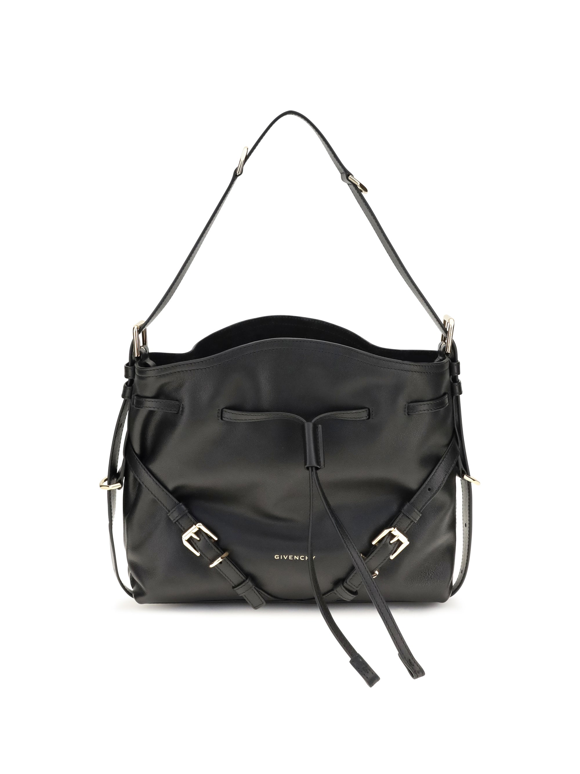 small voyou bucket handbag in glossy leather