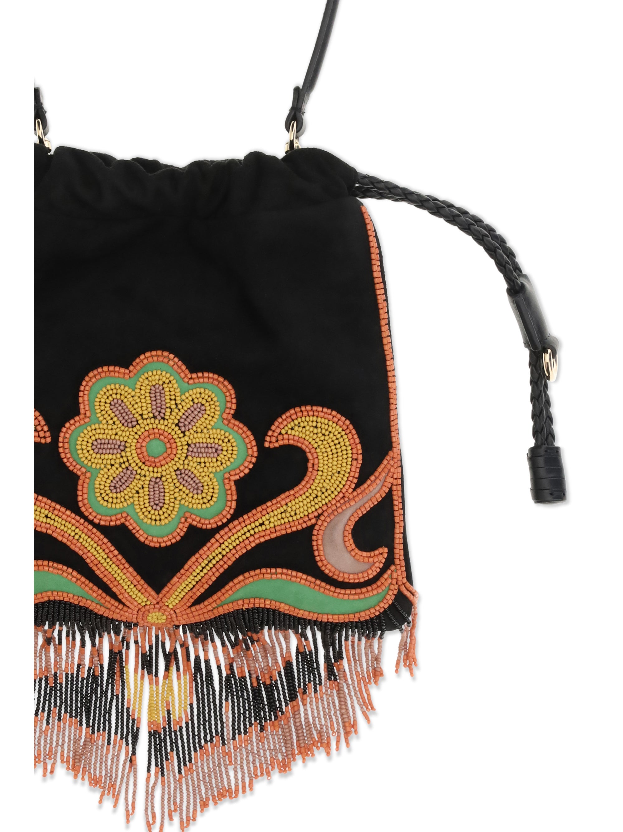 kalispera handbag with beads and fringes