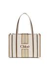 woody loop canvas tote bag