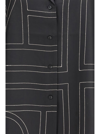 TOTEME 34 silk-twill top