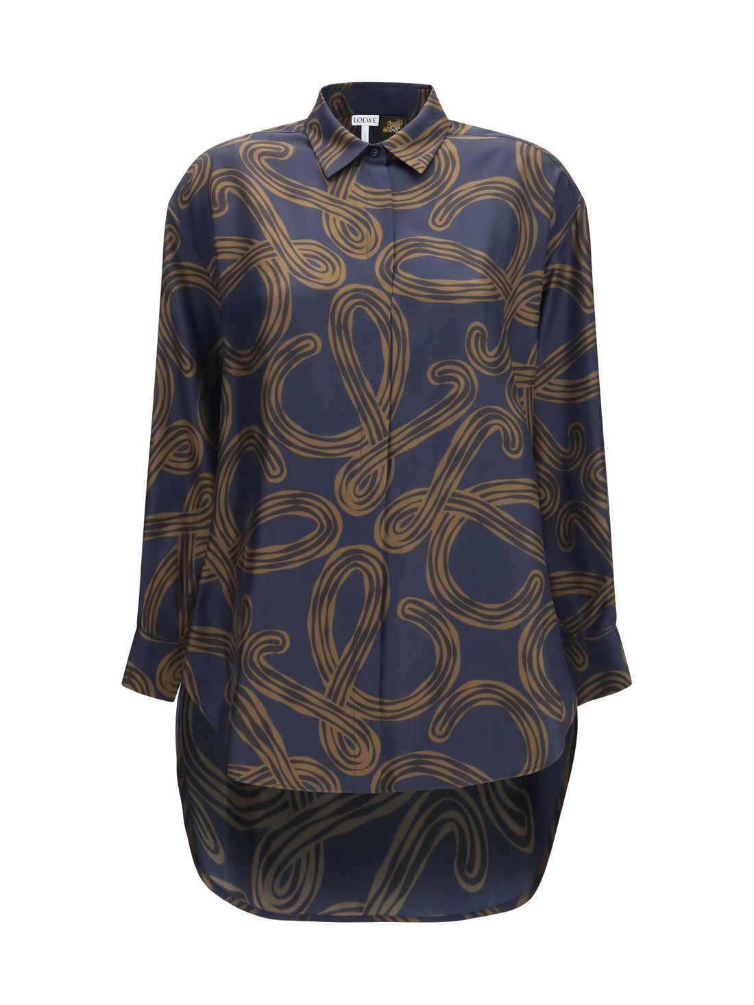 LOEWE 38 lightweight printed silk twill shirt