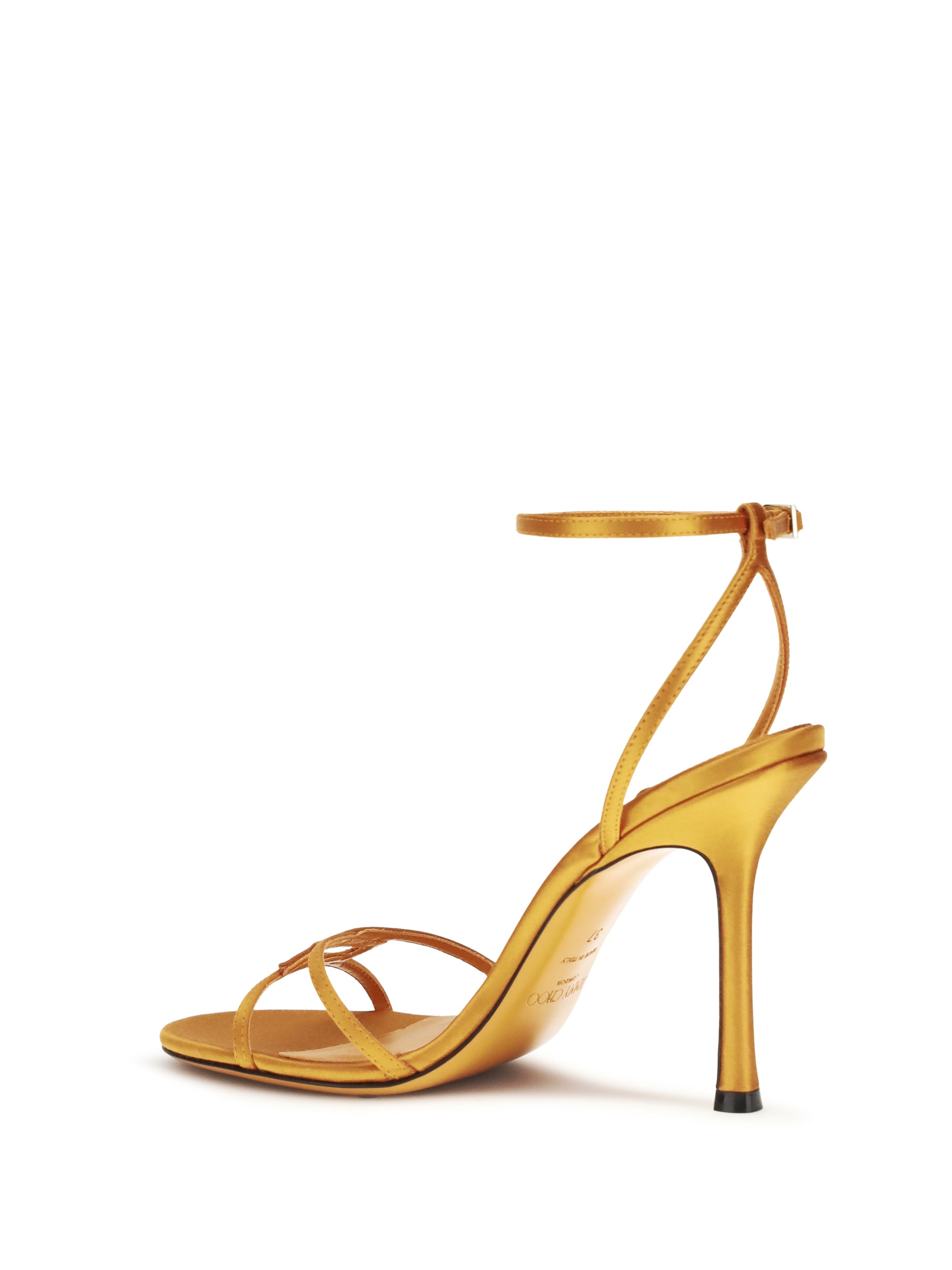leo sandals in satin