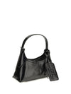 small belted sack shoulder bag