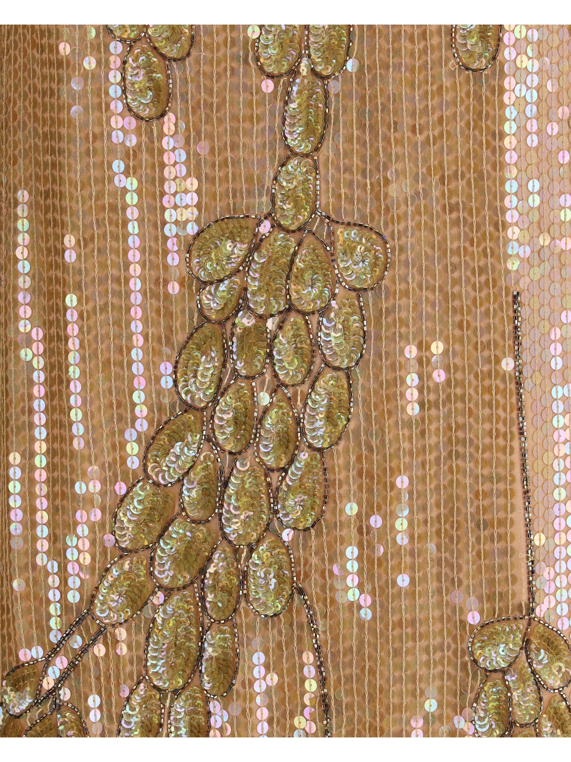 DRIES VAN NOTEN 38 long-sleeved sequin dress
