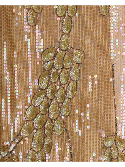DRIES VAN NOTEN 38 long-sleeved sequin dress