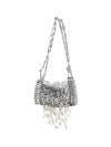 nano 1969 pearl fringe shoulder bag