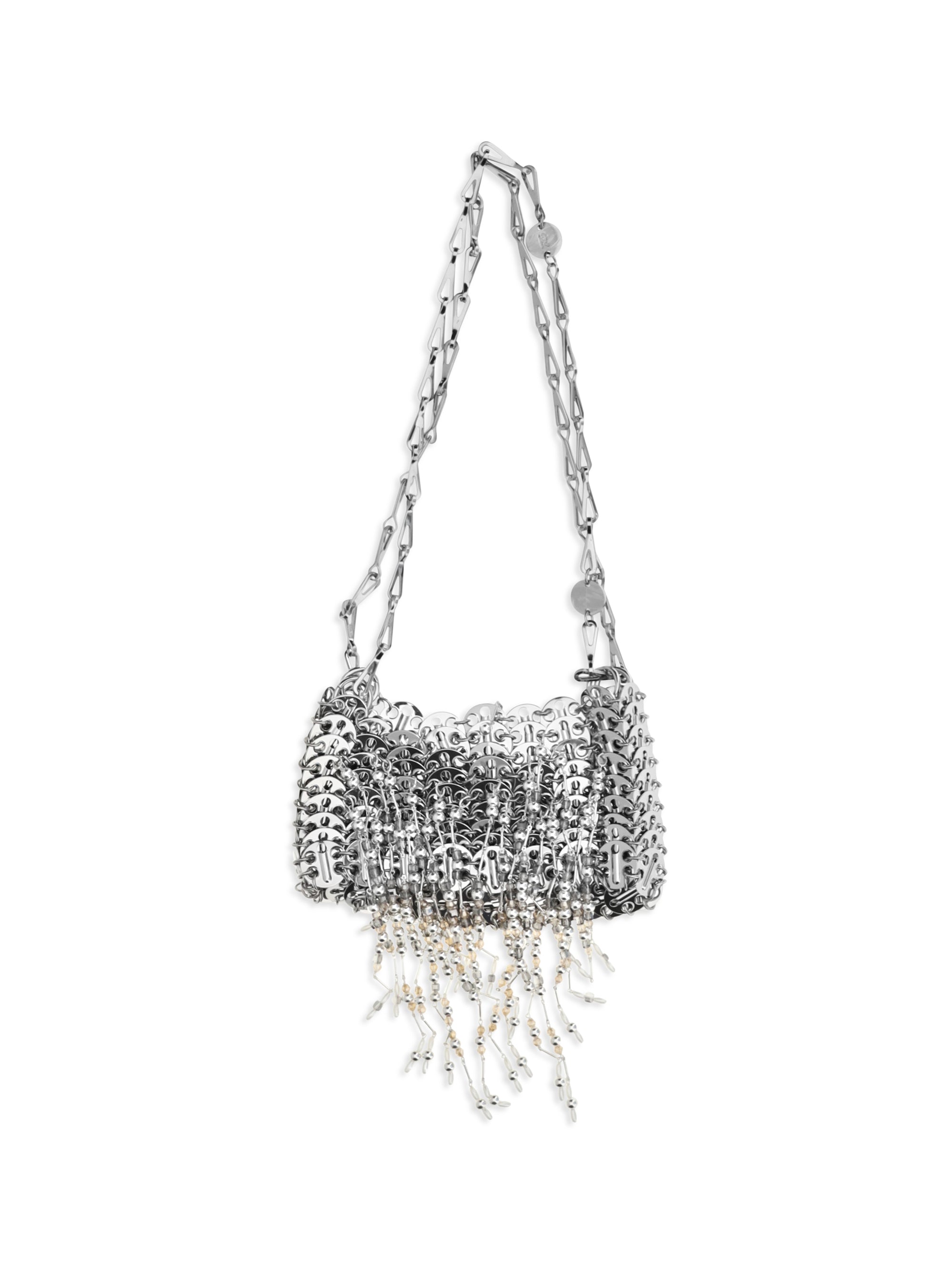 nano 1969 pearl fringe shoulder bag